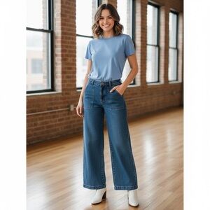 Lucy & Yak High Rise Blue Jeans